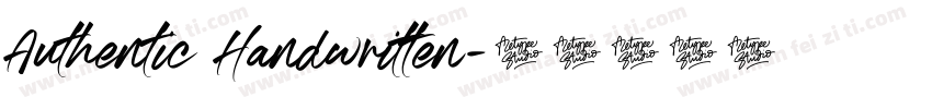Authentic Handwritten字体转换